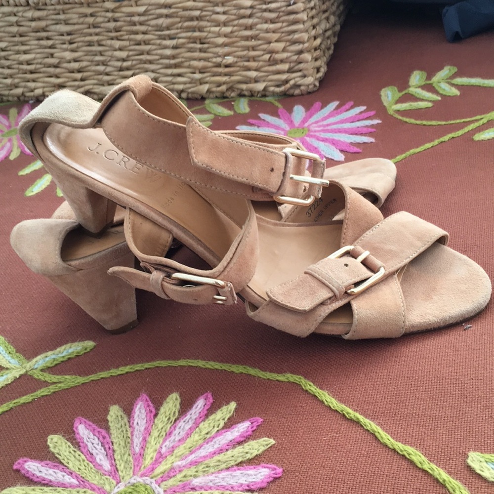 Size 7.5 J. Crew suede sandals